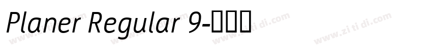 Planer Regular 9字体转换